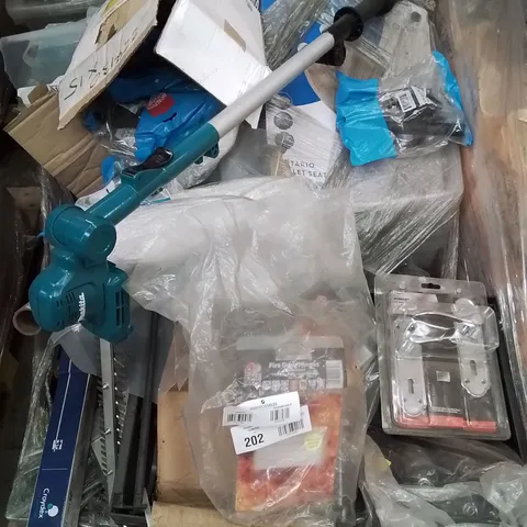 PALLET CONTAINING DEHUMIDIFIERS, DOOR HANDLES AND HINGES ECT.