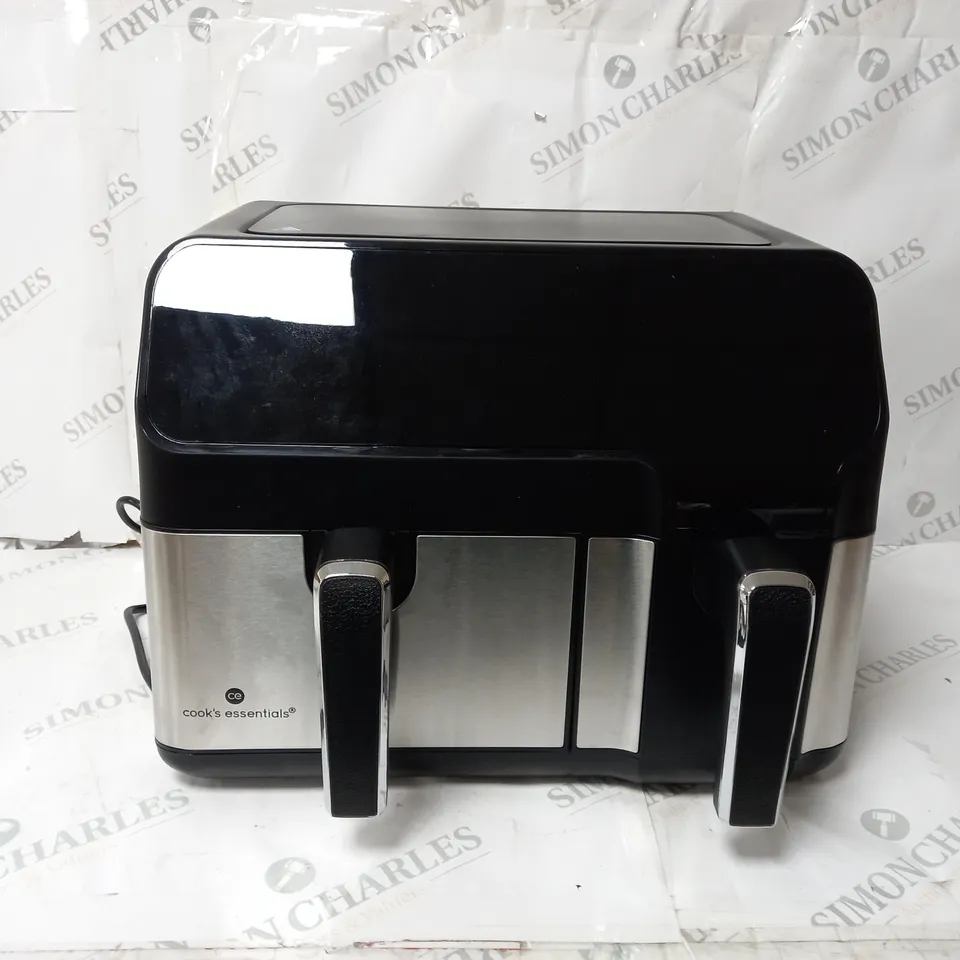 BOXED COOK'S ESSENTIALS 7.7L DUAL AIR FRYER 