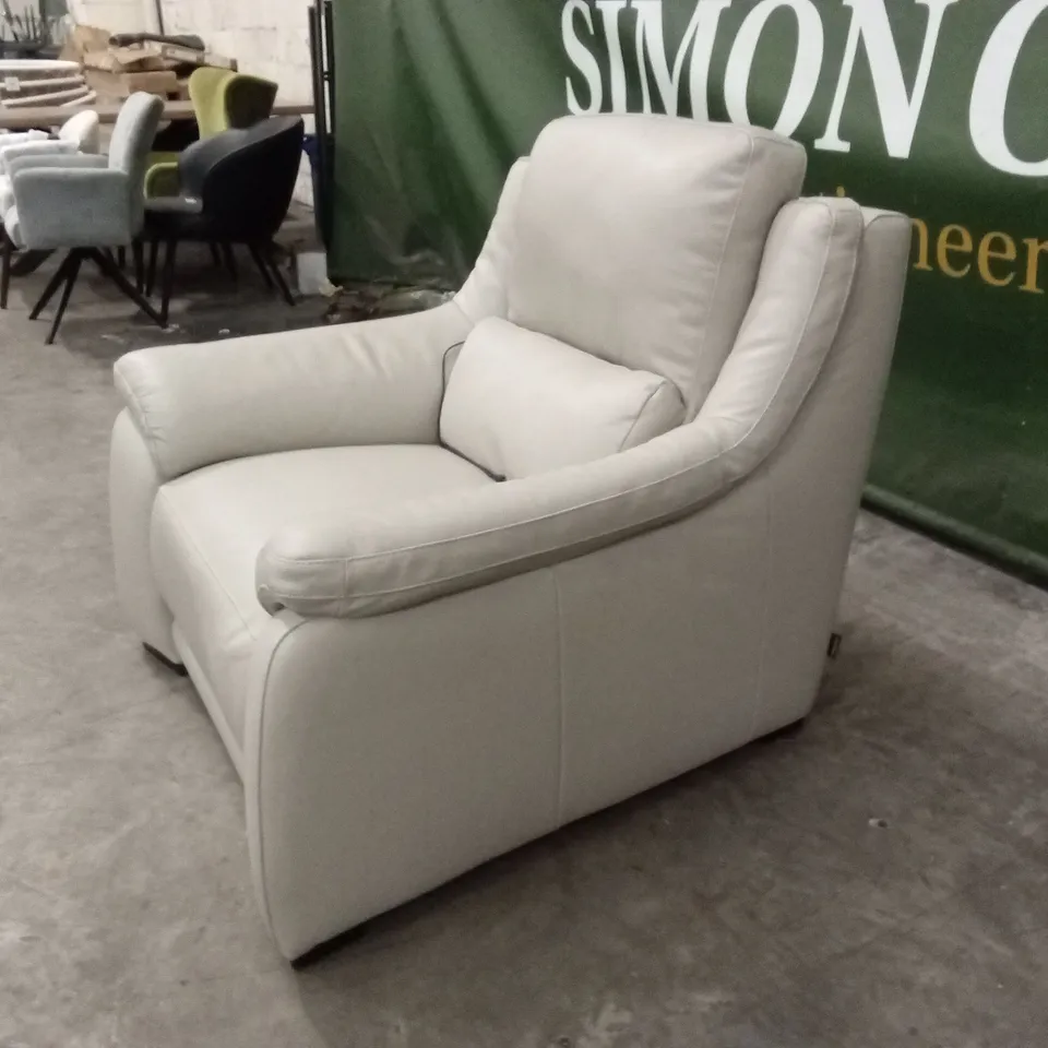 QUALITY DESIGNER ITALIAN MADE DEGANO LEATHER ELECTRIC RECLINER ARMCHAIR