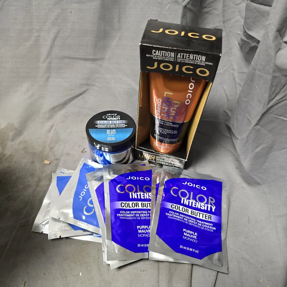 APPROXIMATELY 20 ASSORTED JOICO COSMETICS ITEMS TO INCLUDE DUO LIGHT COPPER, COLOUR BUTTER, ETC - COLLECTION ONLY