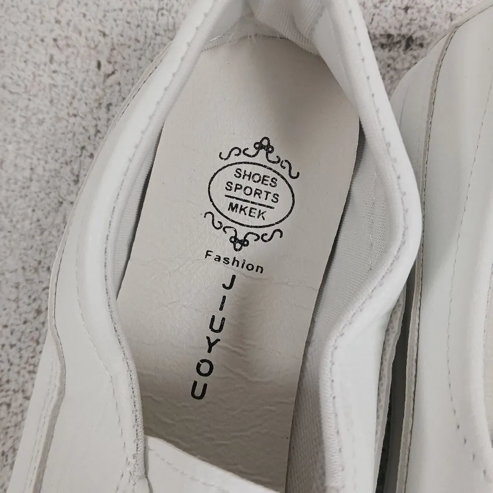 WILSON & CARTER LONDON WHITE FASHION SNEAKERS, SIZE 37