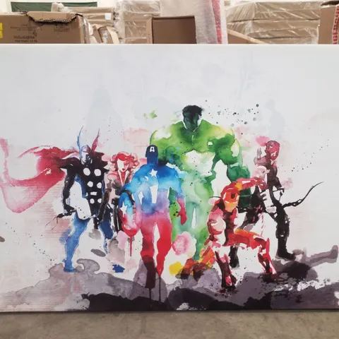 SUPER HEROES - WRAPPED CANVAS PAINTING 