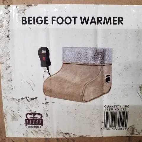 BOXED BEIGE FOOT WARMER 