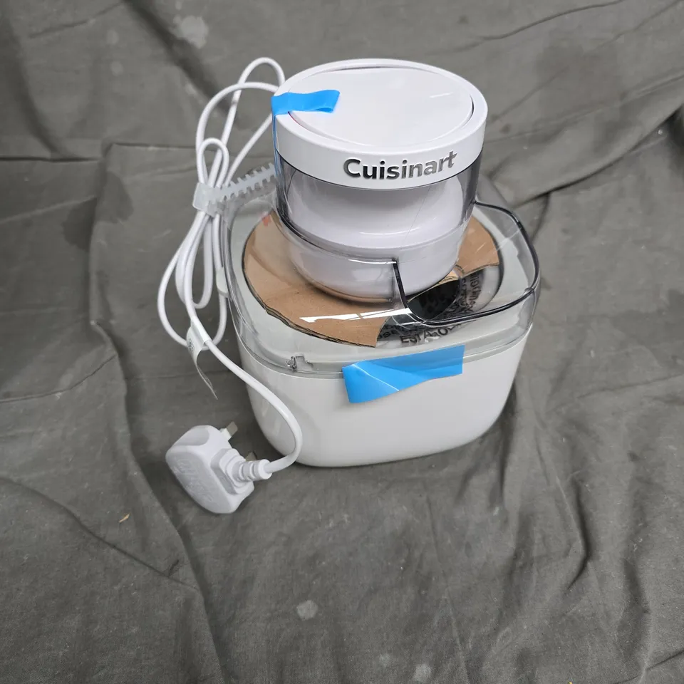 CUISINART SOLO SCOOPS ICE CREAM MAKER – WHITE