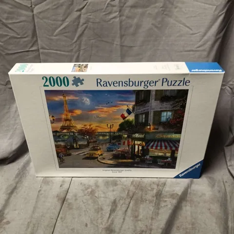 BOXED AND SEALED RAVENSBURGER 2000 PIECE PUZZLE - PARIS SUNSET
