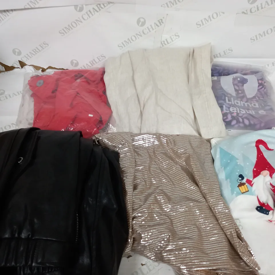 BOX OF APPROXIMATELY 18 ASSORTED ITEMS TO INCLUDE - DRESSES , JUMPERS , AND  T-SHIRTS ETC
