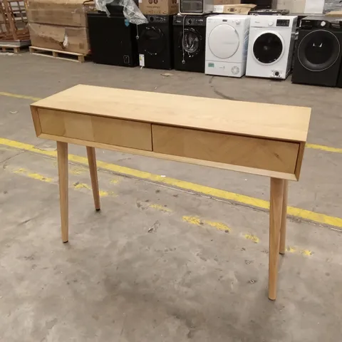 DESIGNER PART SOLID WOOD CONSOLE TABLE - NATURAL