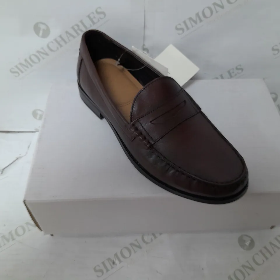 FIND MENS SMART LEATHER SHOES IN DARK BURGUNDY SIZE UK 9