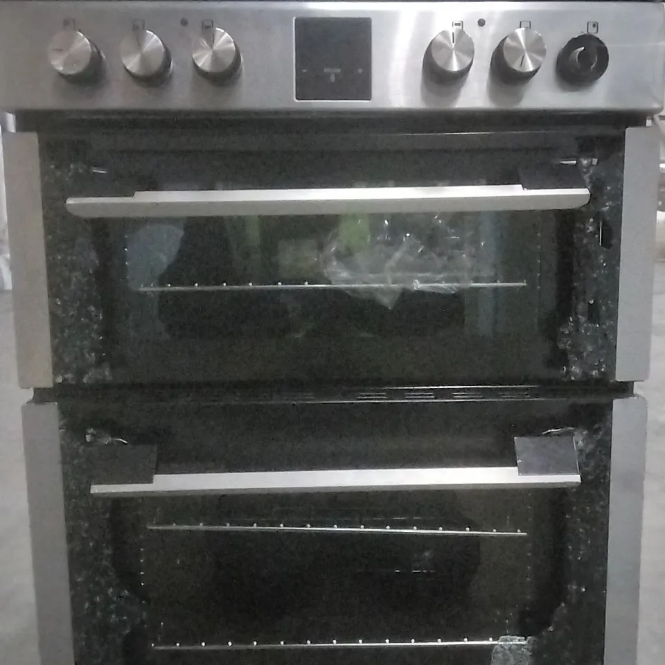 (SMASHED FRONT/BROKEN DOOR HINGE) KENWOOD KDOI60X20 COMMERCIAL INDUCTION HOB OVEN BLACK/STAINOESS STEEL