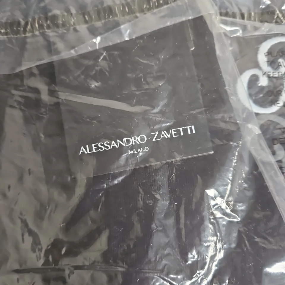 BAGGED ALESSANDRO ZAVETTI MILANO HOODIE – JET BLACK - XS