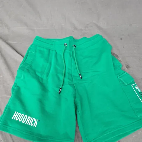 HOODRICH GREEN SHORTS – SIZE S