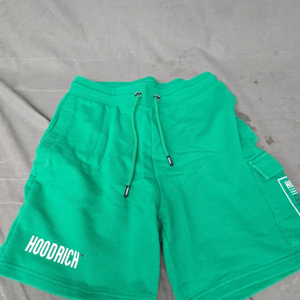 HOODRICH GREEN SHORTS – SIZE S