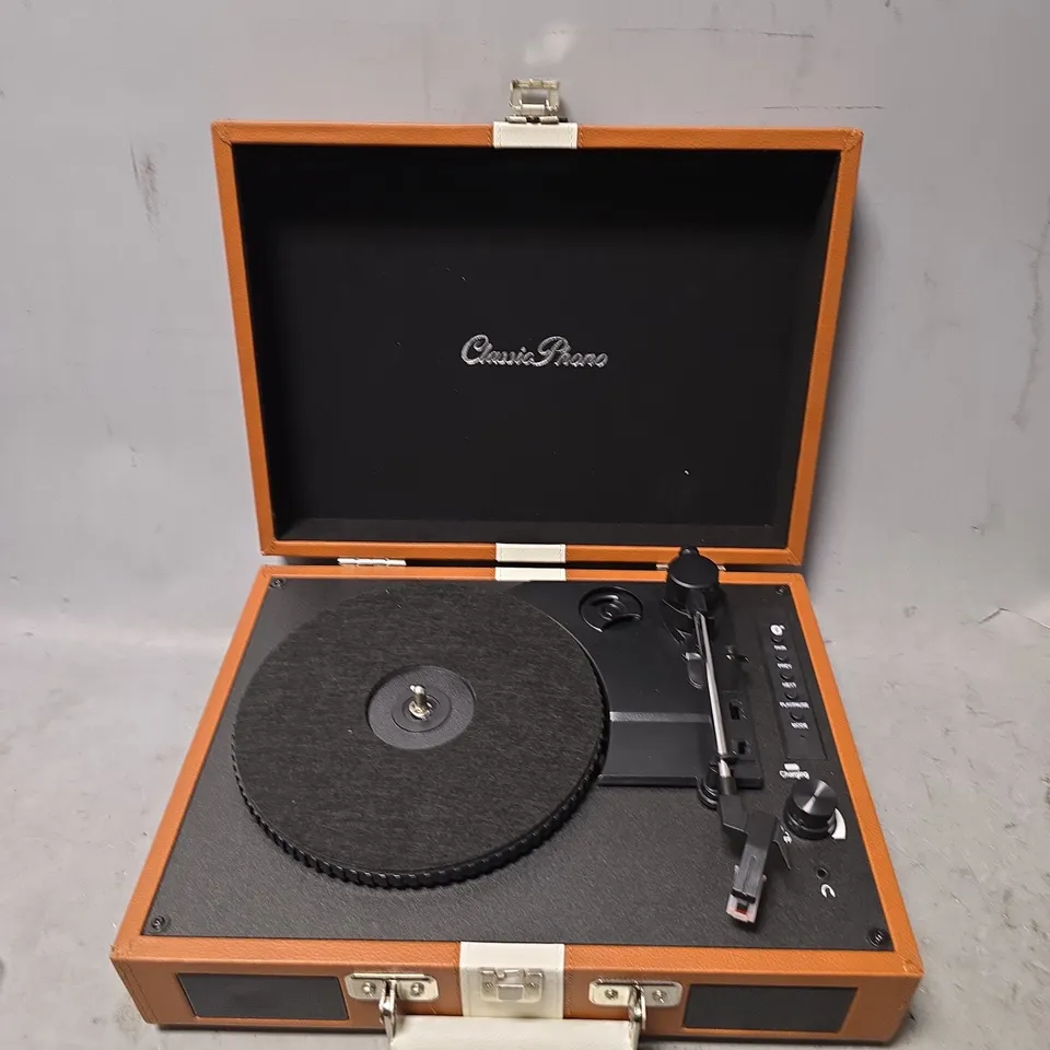 BOXED CLASSIC PHONO BY LENCO TURNTABLE WITH BLUETOOTH RECEPTION TT-120BNWH