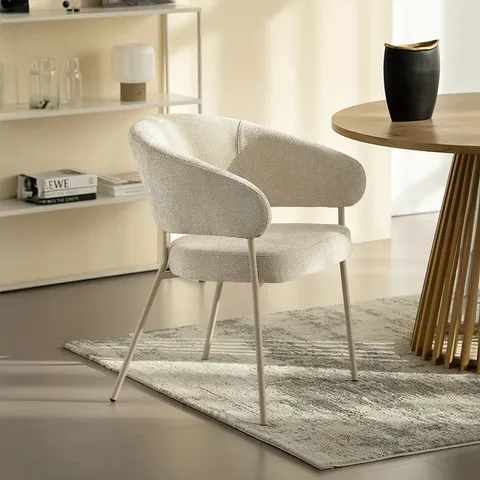 BOXED ELOISE DINING CHAIRS [SET OF 2] [CHENILLE]