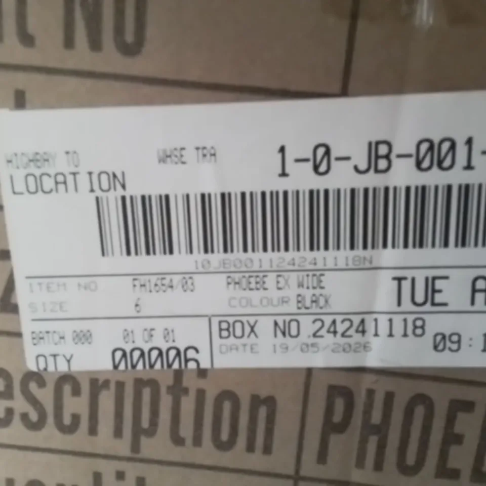 BOXED BRAND NEW APPROXIMATELY 6 SIMPLY BE PHEOBE WIDE SHOES BLACK SIZE 6