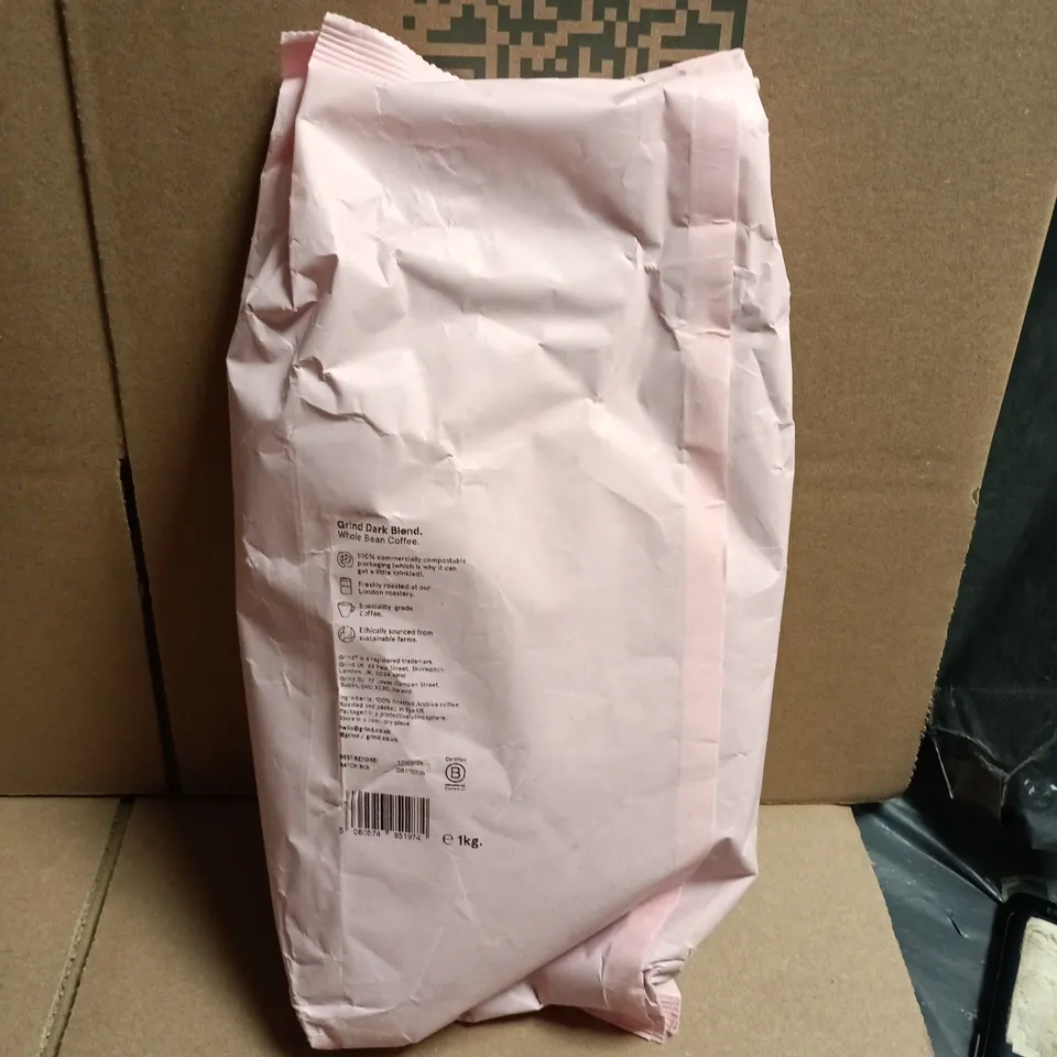 GRIND DARK BLEND WHOLE BEAN COFFEE – 1KG, SHOREDITCH, LONDON