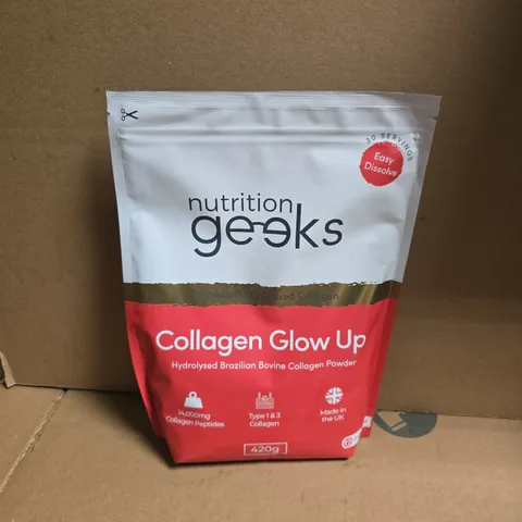 NUTRITION GEEKS COLLAGEN GLOW UP UNFLAVOURED (420G)