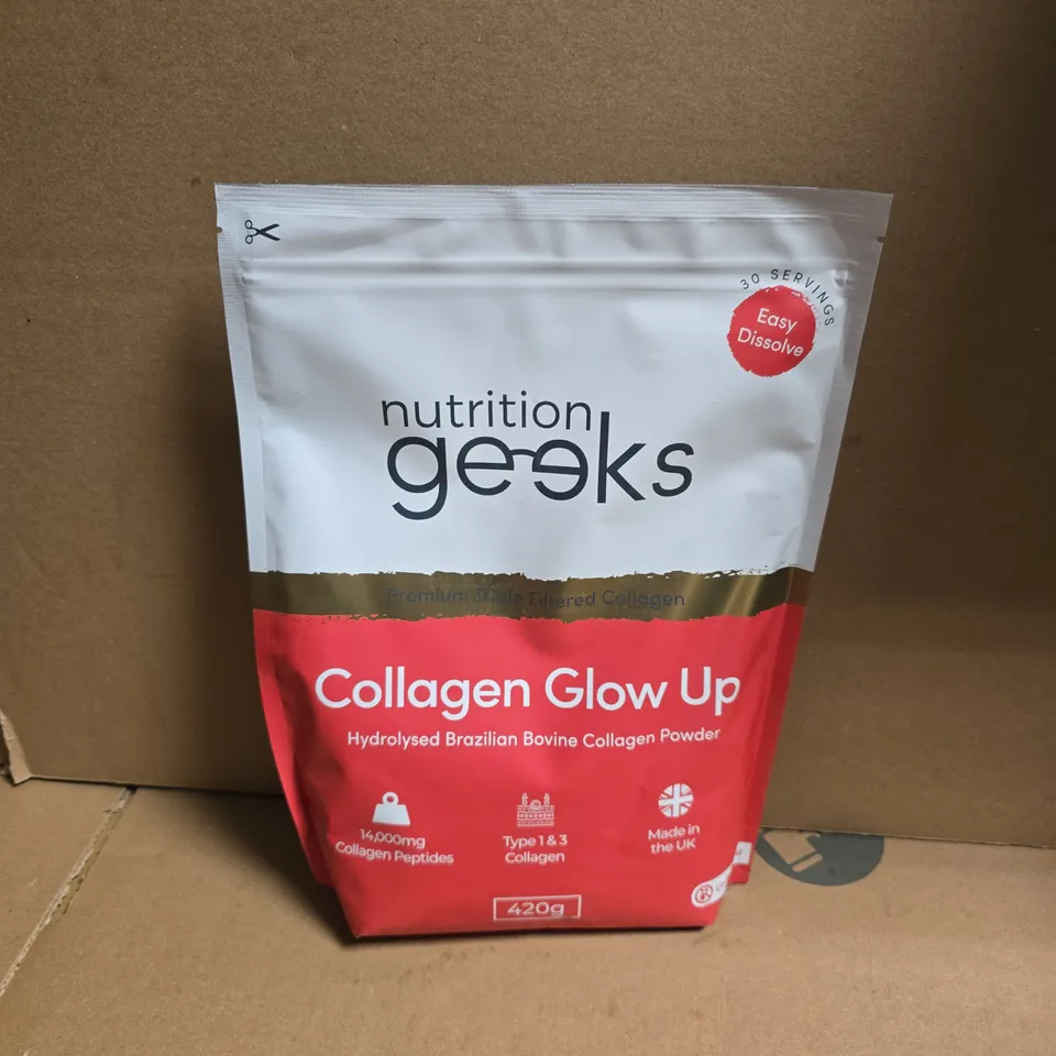 NUTRITION GEEKS COLLAGEN GLOW UP UNFLAVOURED (420G)