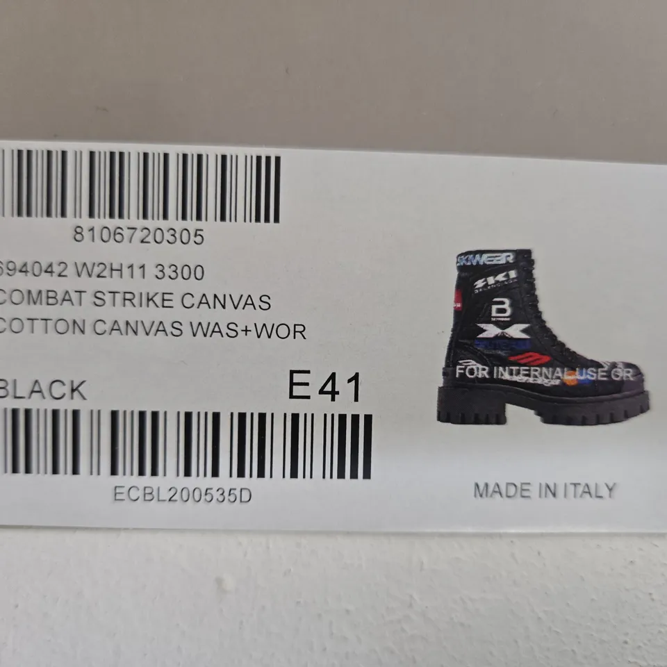 BALENCIAGA COMBAT STRIKE CANVAS COTTON CANVAS WAS+WOR E41