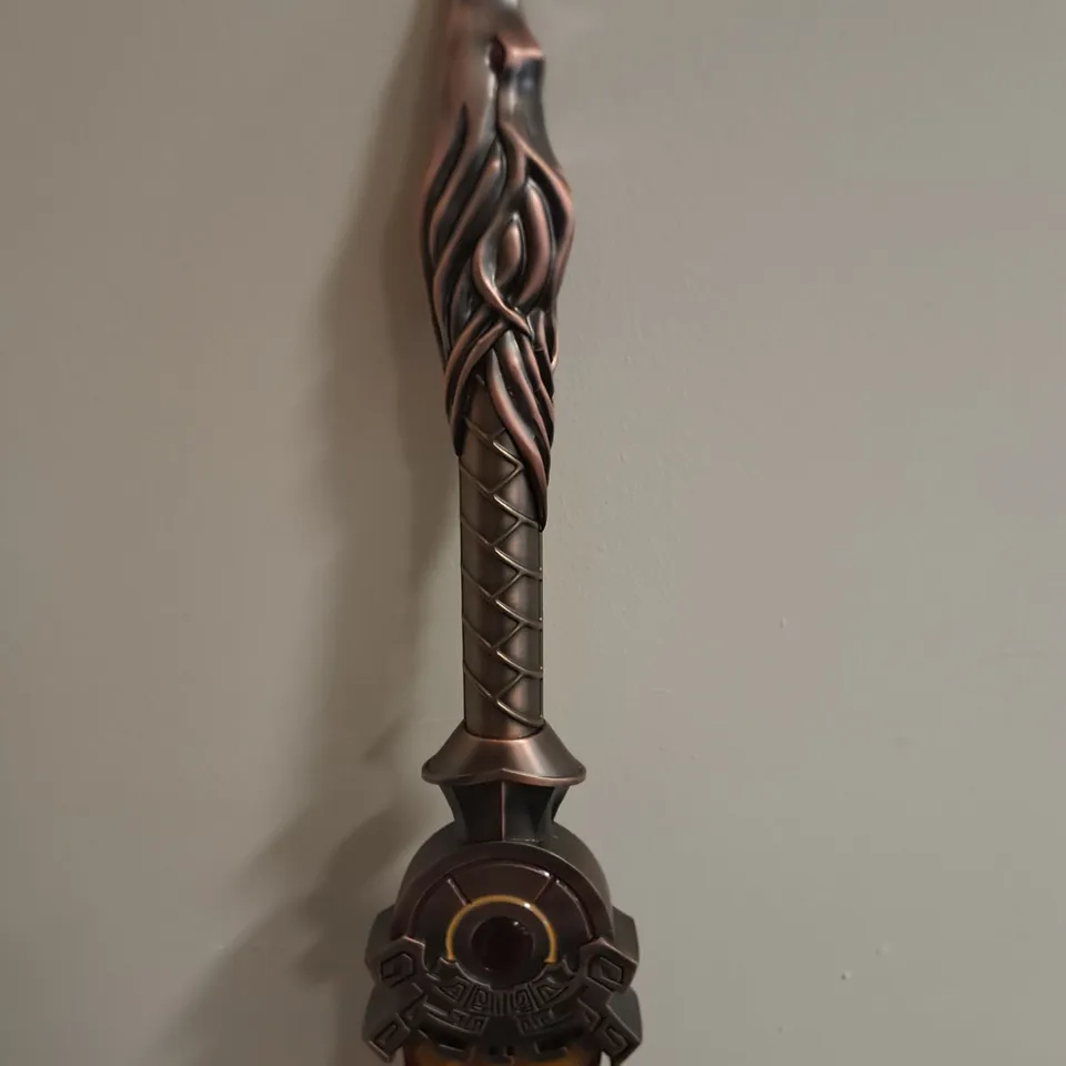 DECORATIVE 29" GREAT SWORD WITH RED BLADE