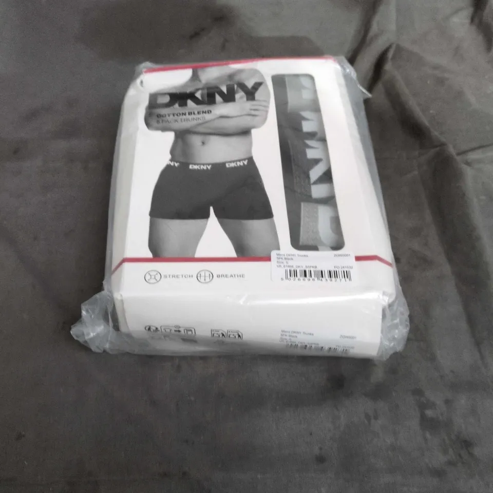 DKNY MEN'S TRUNKS 5-PACK BLACK, SIZE S