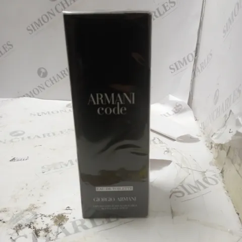 BOXED AND SEALED ARMANI CODE EAU DE TOILETTE GIORGIO ARMANI 200ML