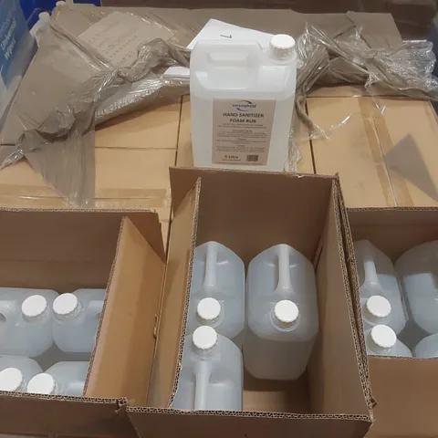 PALLET CONTAINING APPROXIMATELY 70x 5L STRONGHOLD HAND SANITIZER FOAM RUB