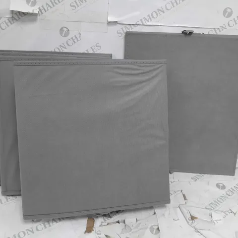 SET OF 4 GREY STORAGE BOXES