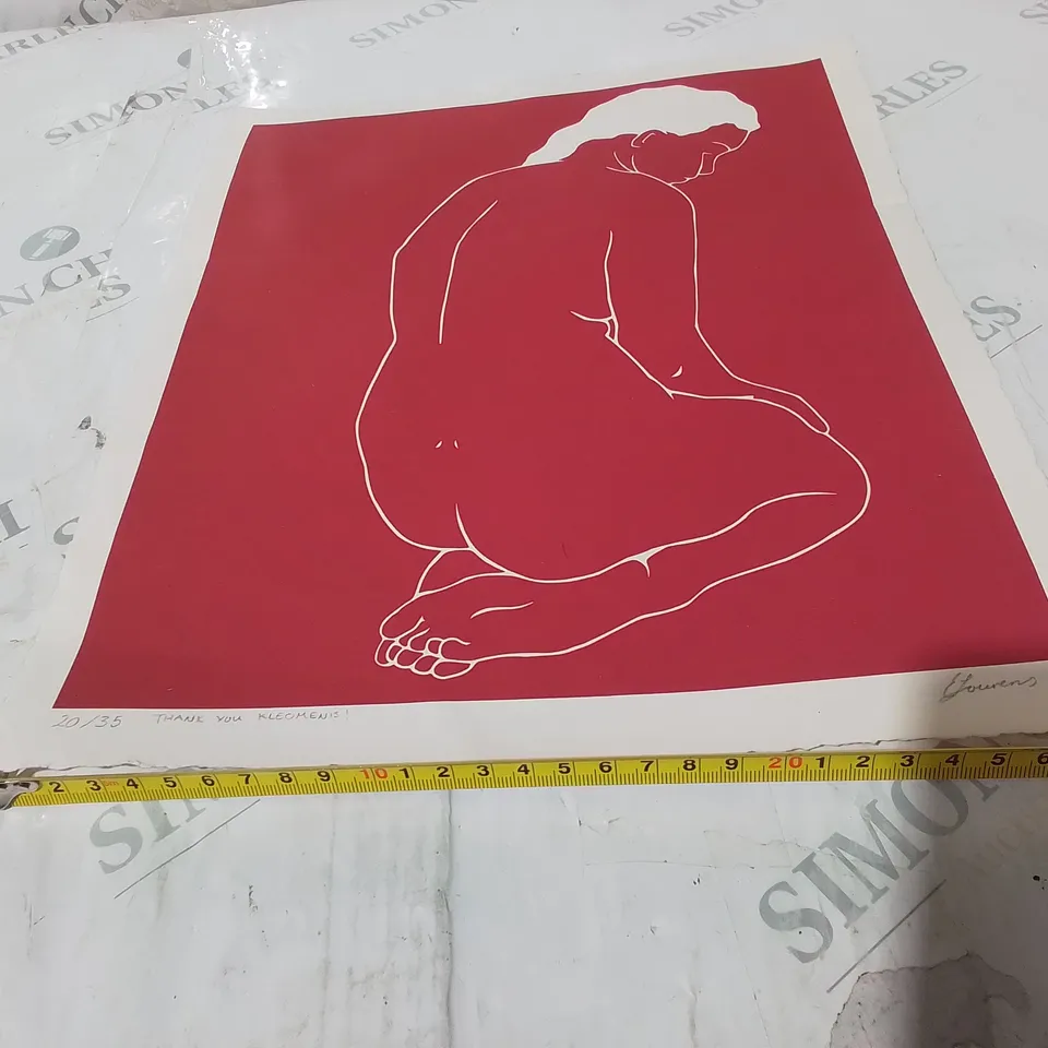 KNEELING WOMAN PRINT -ETOURENS 20/35