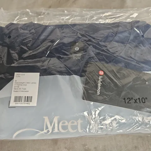 LULULEMON MEN'S HEAVYWEIGHT COTTON JERSEY TEE – TENNIS CLUB, SIZE M 