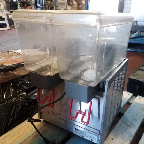 UGOLINI TWIN-HOPPER CHILLED DRINK DISPENSER & SLUSHI MACHINE