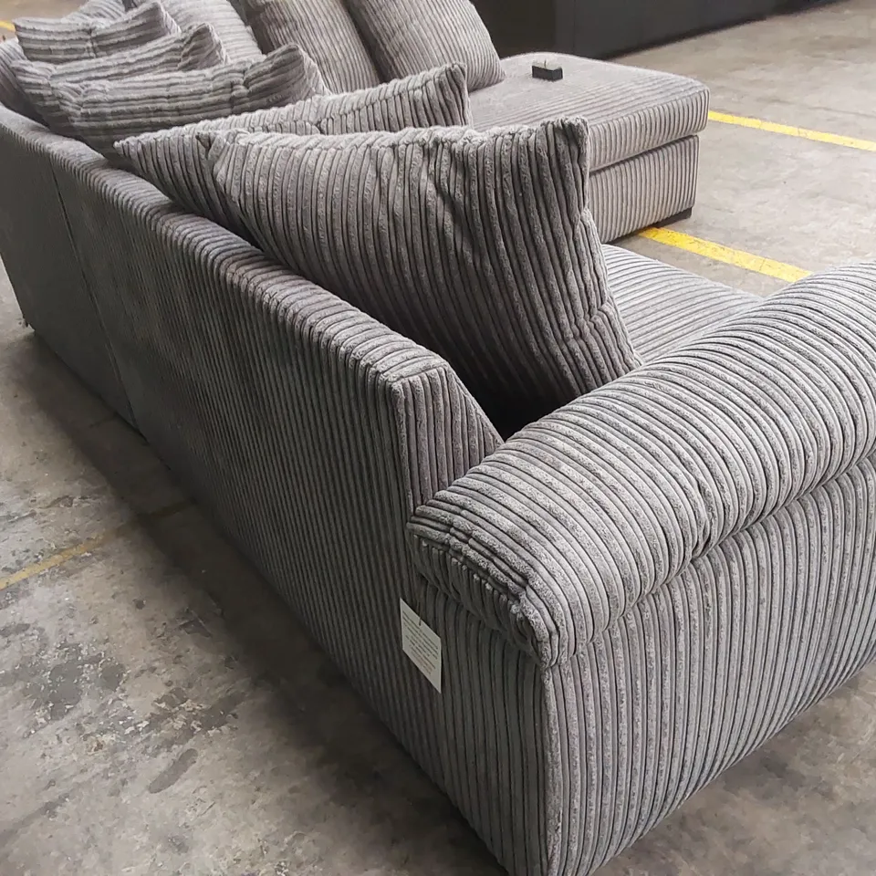 AMALFI RIGHT HAND SCATTER BACK FABRIC CORNER CHAISE SOFA  RRP £999