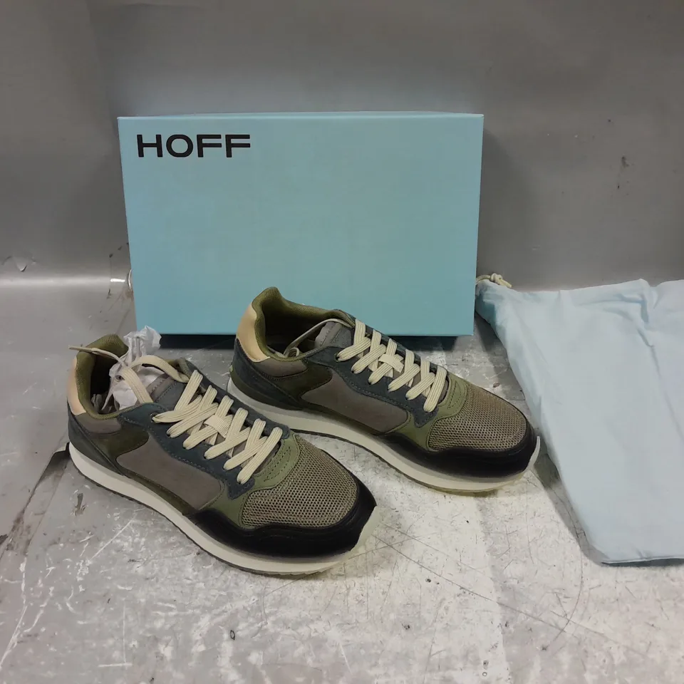 BOXED PAIR OF HOFF QUEBEC TRAINERS UK 8 