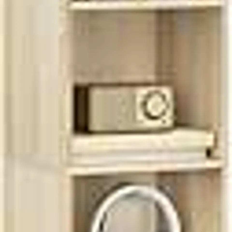 BOXED WOLTU TALL BOOKCASE, 6 CUBE STORAGE UNIT, OAK BOOK SHELF