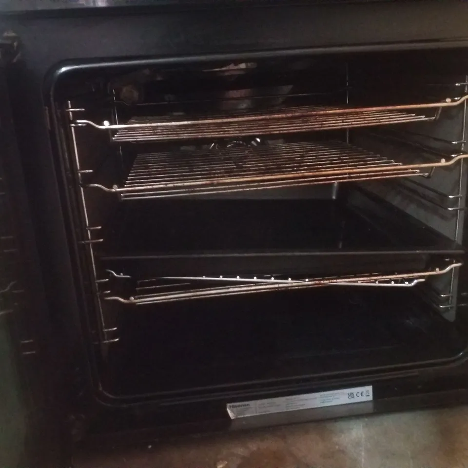 HISENSE HDCEC6C20W CERAMIC ELECTRIC COOKER WITH DOUBLE OVEN, WHITE, A RATED  