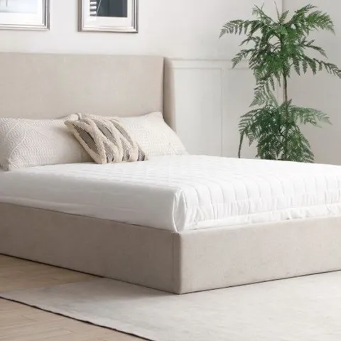 BOXED DENVER MULTILIFT OTTOMAN BED DOUBLE - STONE (4 BOXES)