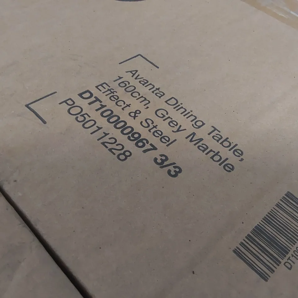 PALLET CONTAINING A LARGE QUANTITY OF INCOMPLETE DINING TABLE PARTS