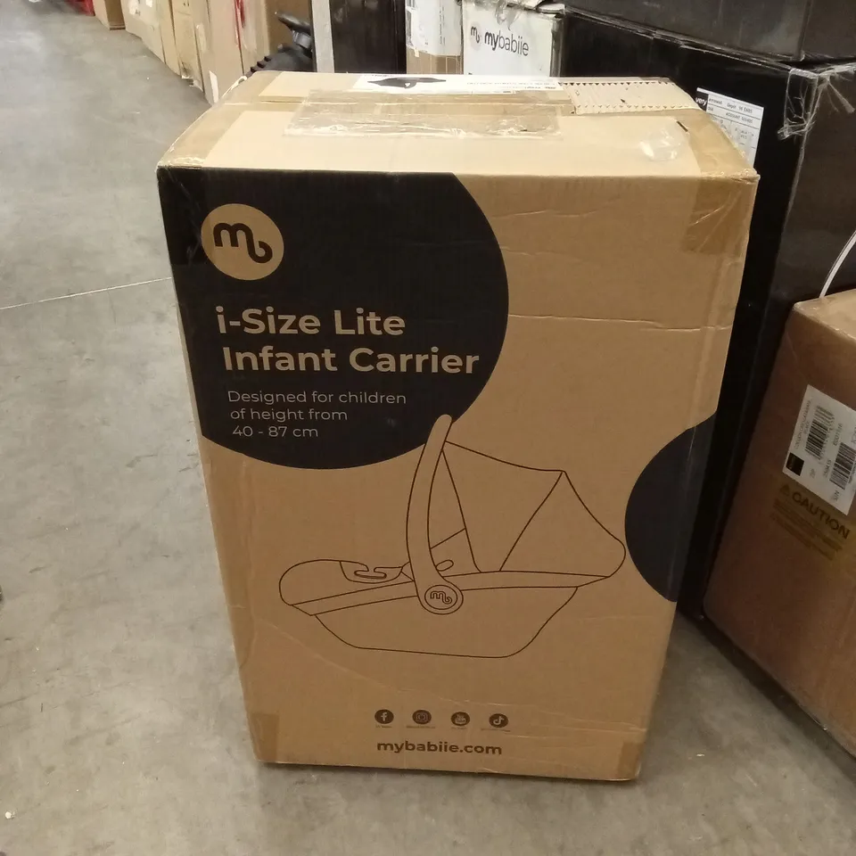 BOXED MYBABIIE I-SIZE INFANT CARRIER - BLACK 