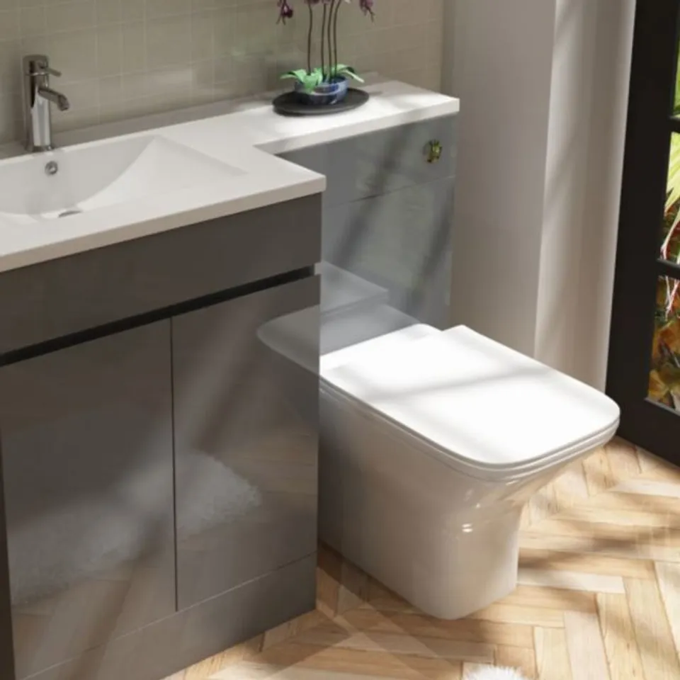 BOXED NEPTUNE 500 ANTARCTIC GREY W/C UNIT 50CM X 24.5CM X 82CM