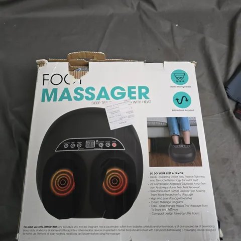FOOT MASSAGER WITH HEAT – DEEP TISSUE MASSAGE 