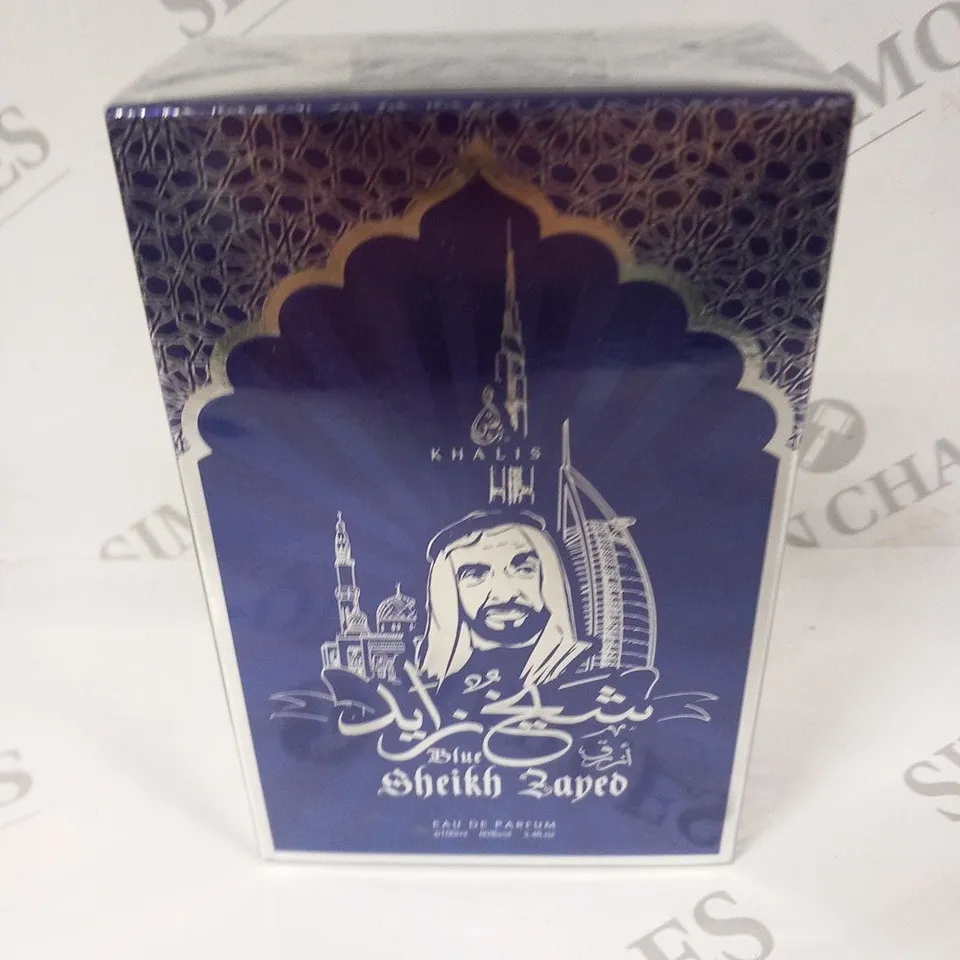 BOXED AND SEALED KHALIS BLUE SHEIKH ZAYED EAU DE PARFUM 100ML