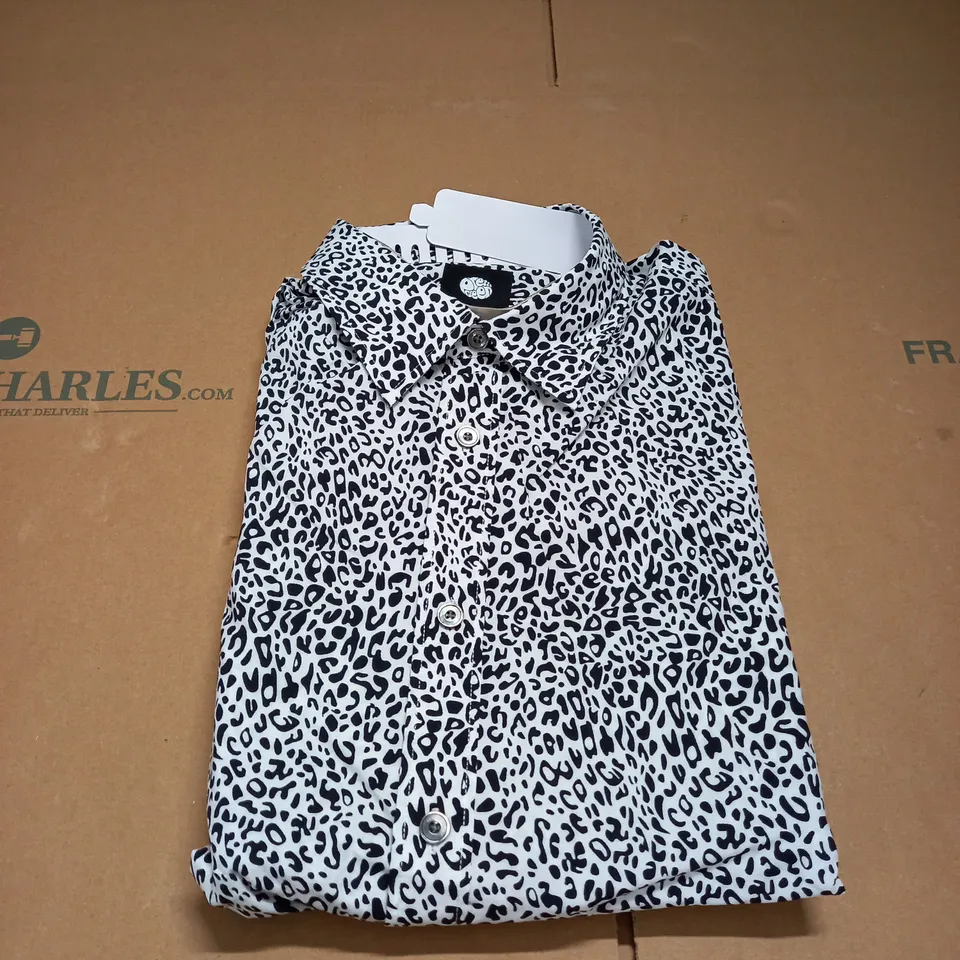 PRETTY GREEN CESTER LEOPARD SHIRT SIZE M