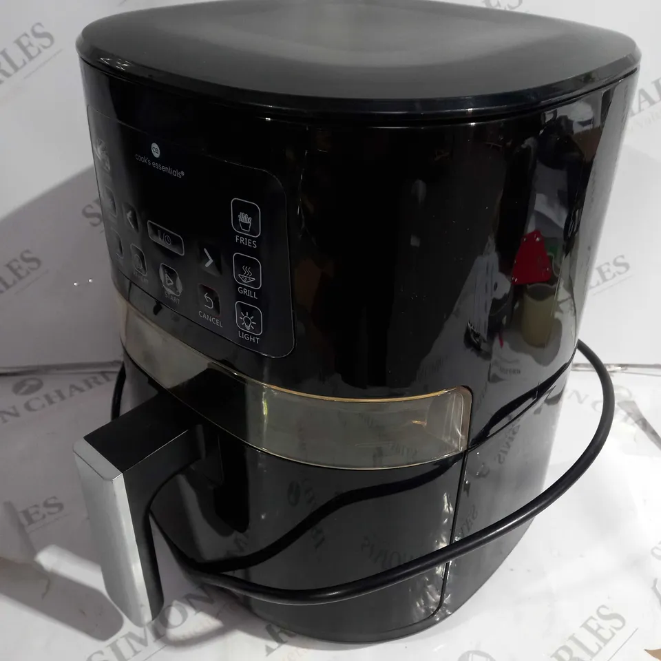 BOXED COOK'S ESSENTIALS 4L AIR FRYER IN BLACK