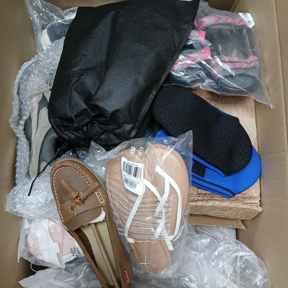 APPROXIMATELY 10 ASSORTED SHOES IN VARIOUS STYLES, SIZES AND COLOUR