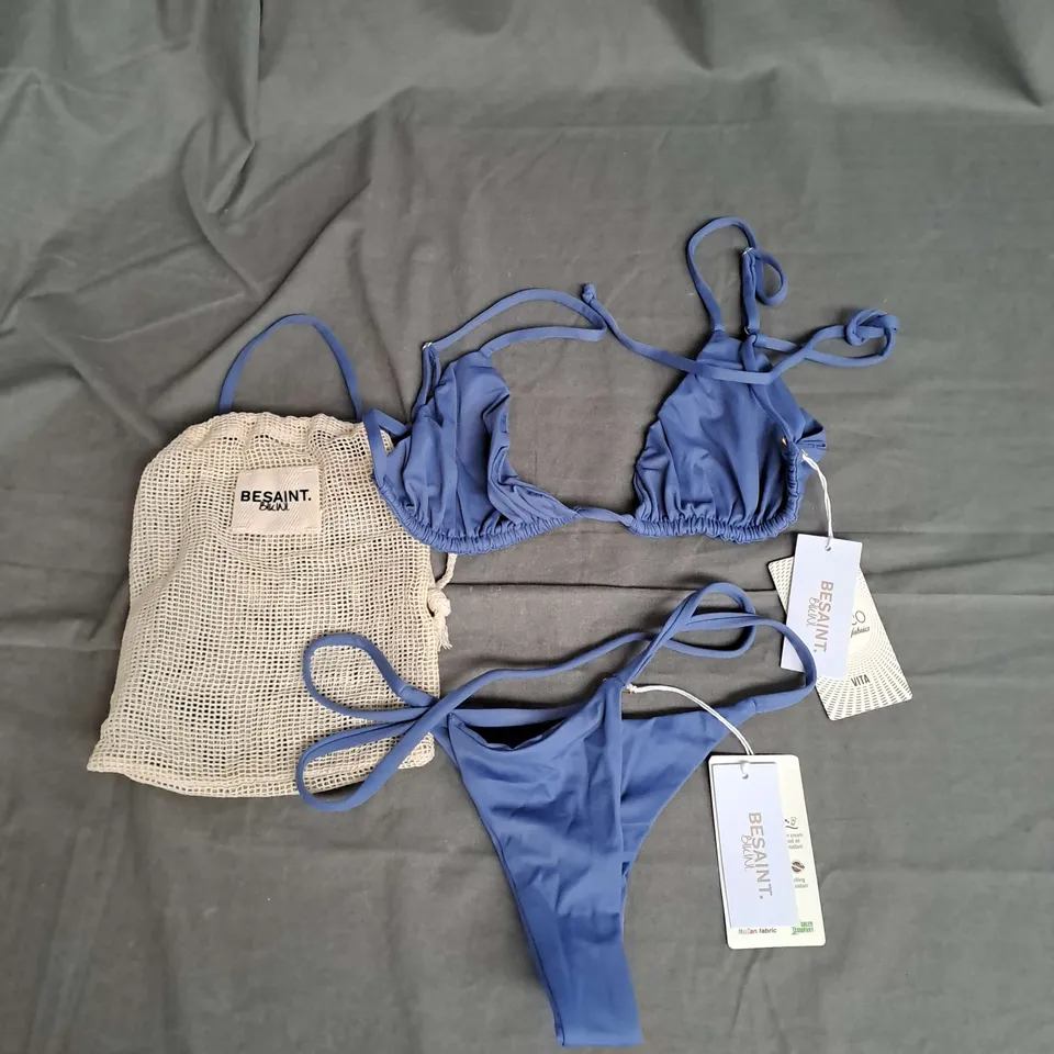 BESAINT BIKINI IN DUSKY BLUE SIZE S