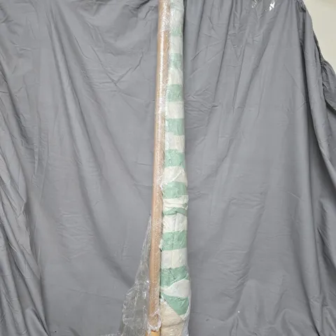 KOOPMAN SUN UMBRELLA 200 CM IN GREEN/WHITE STRIPES