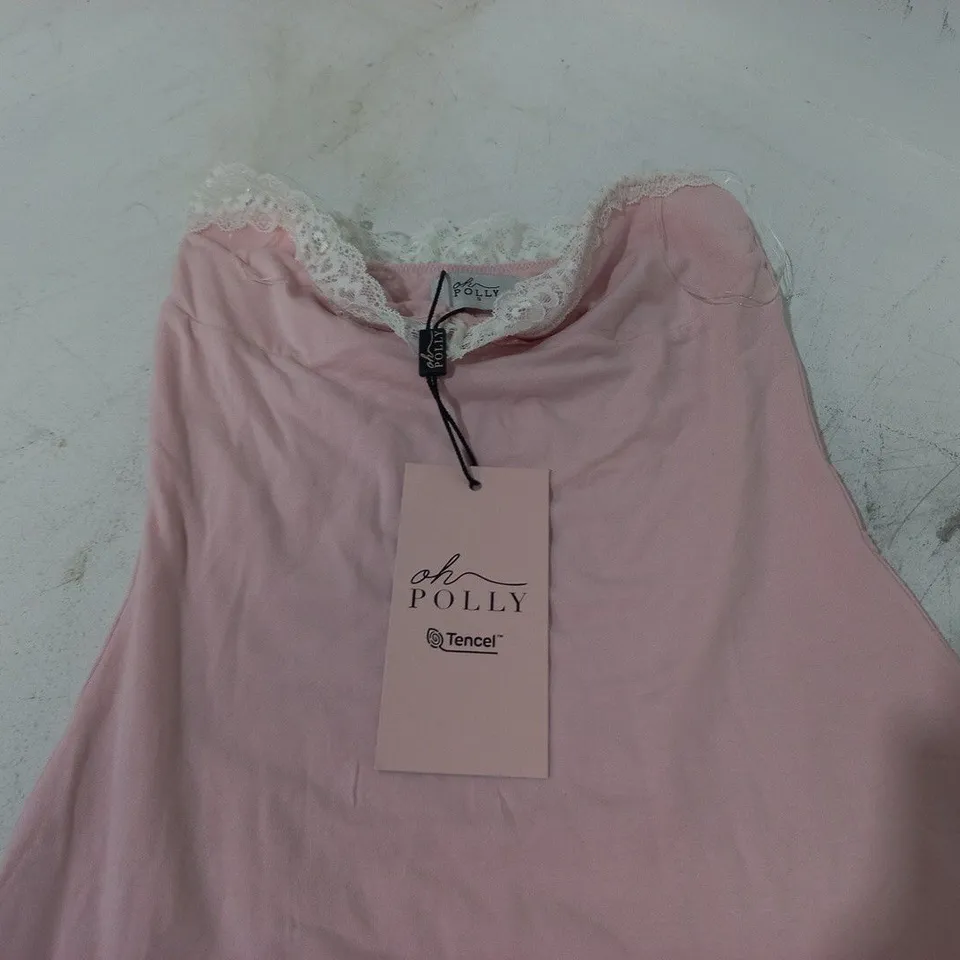 OH POLLY LONGLINE DRESS IN PINK - S