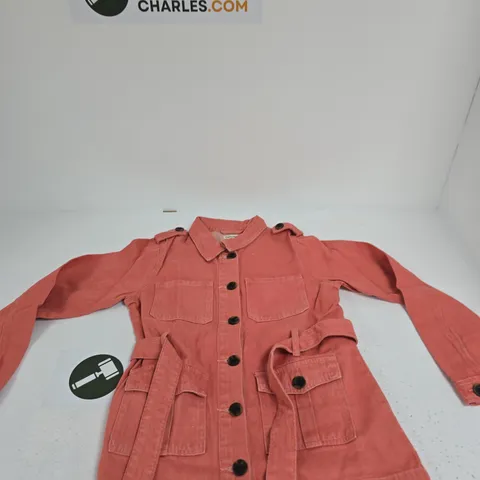MUDFLOWER WOMEN'S PINK UTILITY JACKET – UK 10 (EU 38, US 6)