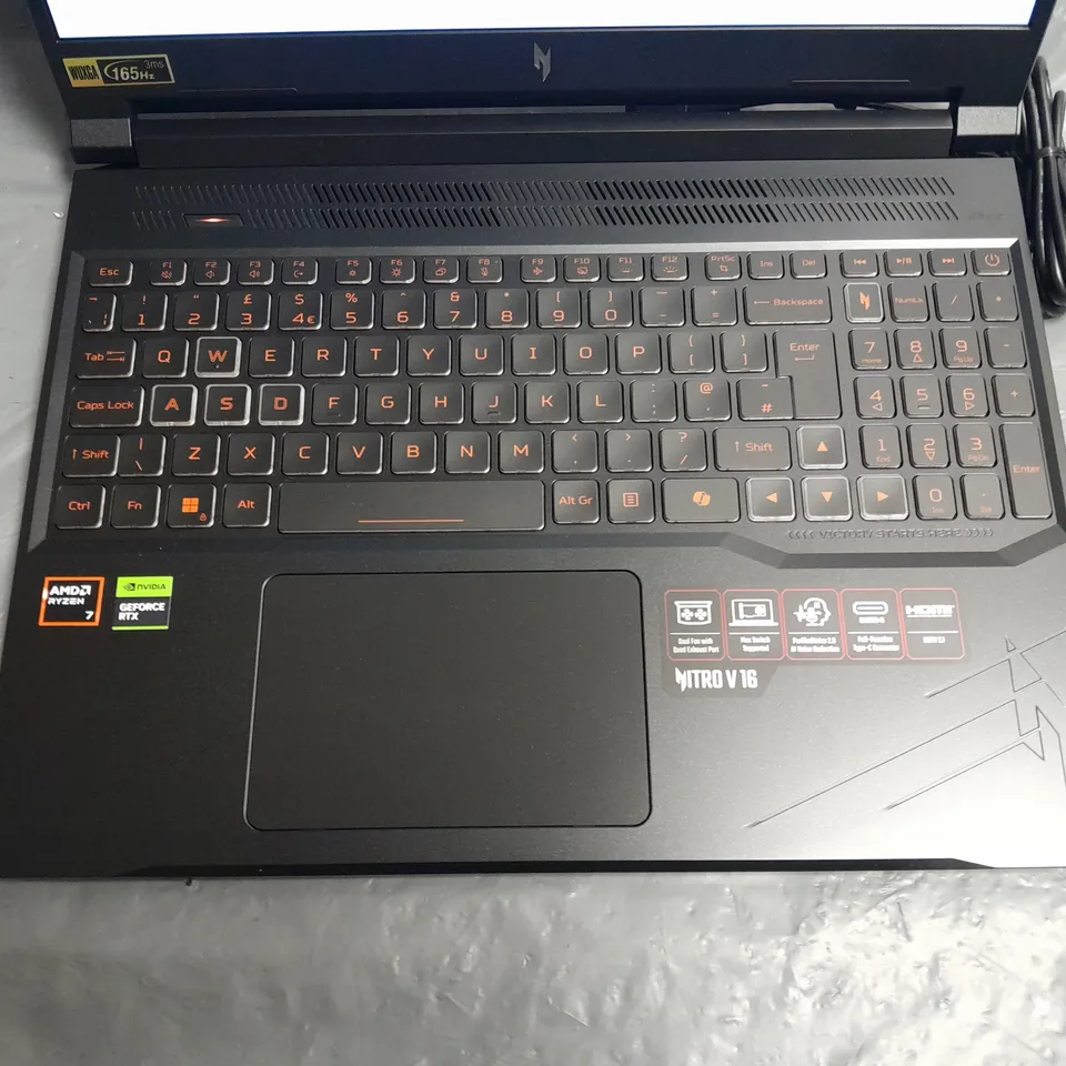 BOXED ACER NITRO V 16 RYZEN 7 8845 GEFORCE RTX 3050 16GB DDR5 IN OBSIDIAN BLACK - ANV16-41-R9C9