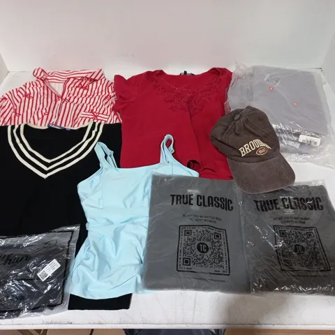 LARGE QUANTITY OF ASSORTED CLOTHING ITEMS TO INCLUDE TRUE CLASSICS, AUTONOMY AND NEXT